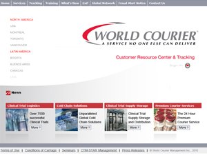 Jeff Lynch designs World Courier web site
