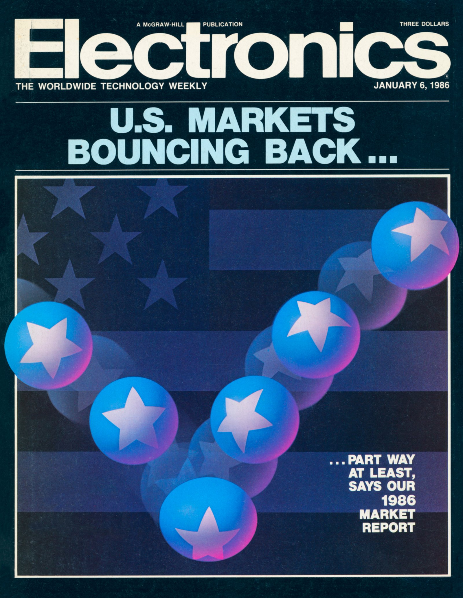 Electronics Magazine Cover Illustration Jan 1986